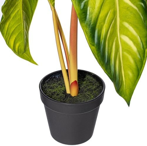 Vickerman 17x12 Artificial Alocasia Potted Plant
