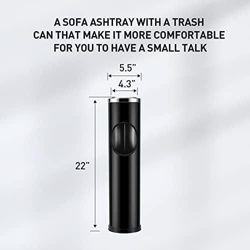 Anfrere Large Tall Outdoor Ashtray with Lid