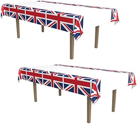 Beistle 2-Pack Union Jack Rectangular Tablecovers