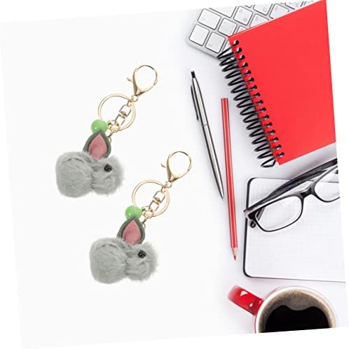 16 Pcs Cartoon Rabbit Keychain Pack