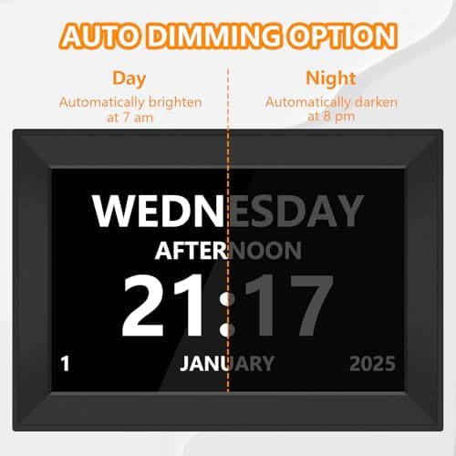 Bgift 10 Inch Touchscreen Alarm Clock for Seniors