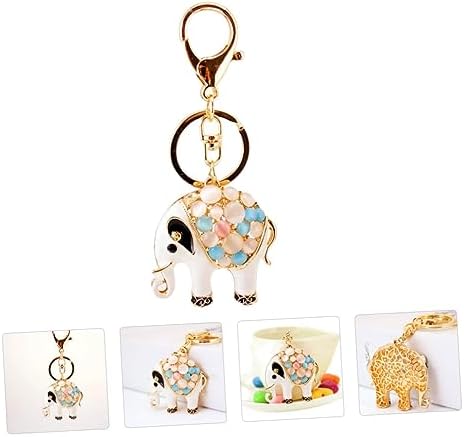 Sparkling Elephant Keychain for Car Keys
