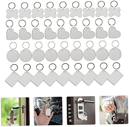 36pcs Sublimation Keychain Set for Heat Transfer
