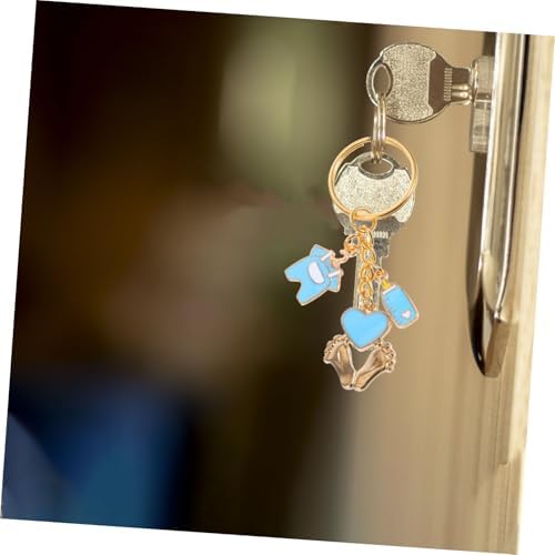 1 Set Shower Gender Reveal Cupcake Rack Keychain Favors