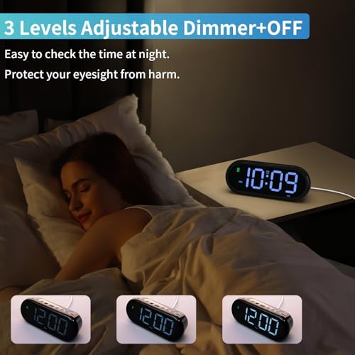 Oviouit Digital Clock with Dual Alarms and Timer