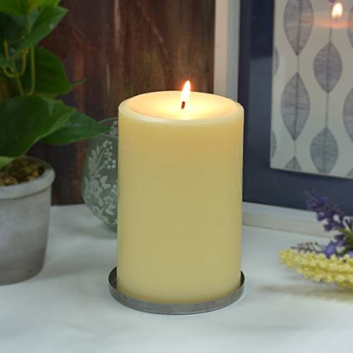 6 Inch Ivory Pillar Candle for Home Dcor