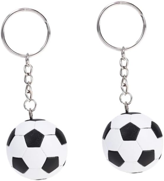 2PCS Creative Football Keychain Set for Men