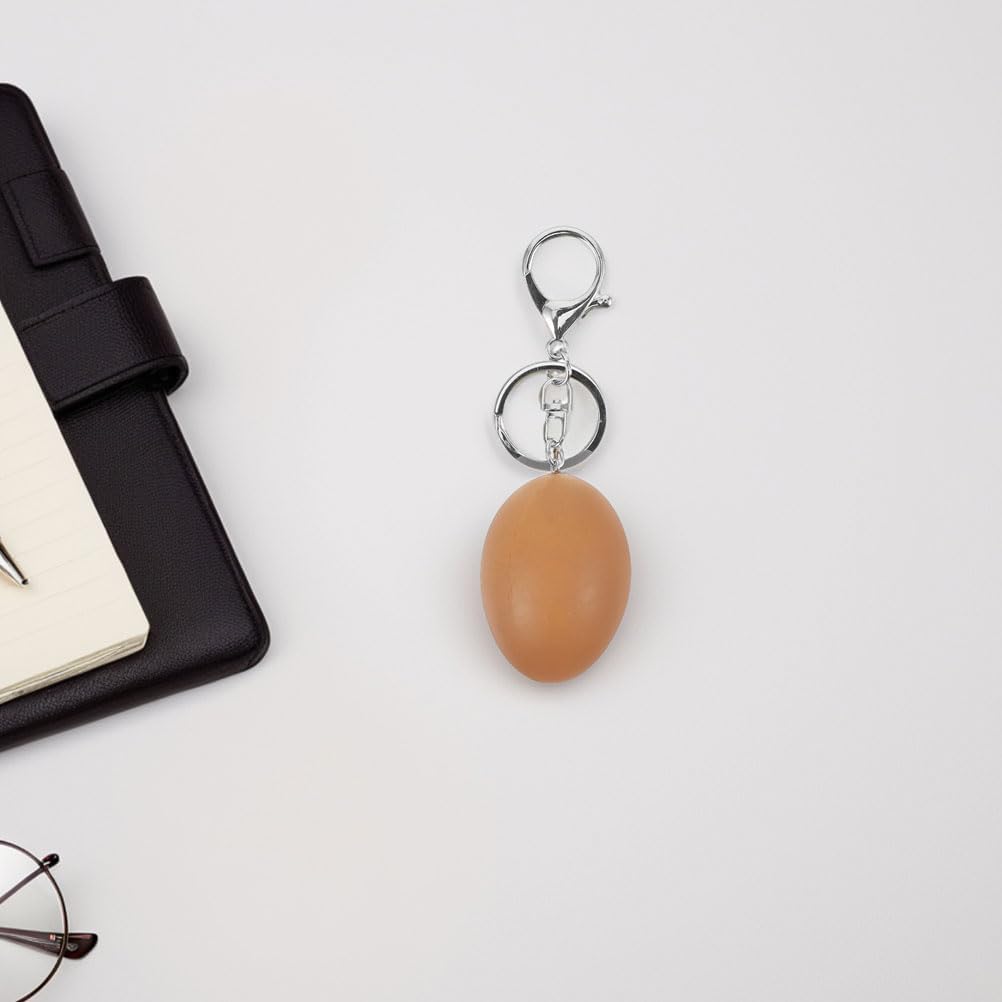 LOGOFUN 4 Pcs Easter Egg Keychain with Clip