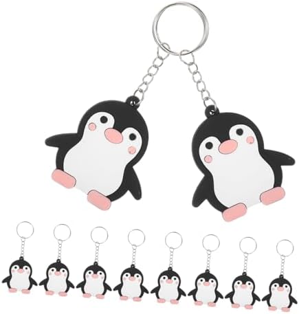 Wakauto 24pcs Adorable Penguin Keychain Set