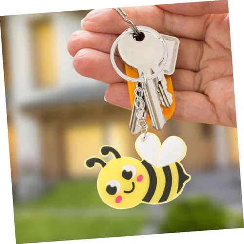 VICASKY 20PCS Cute Bee Keychains Spring Theme Accessories