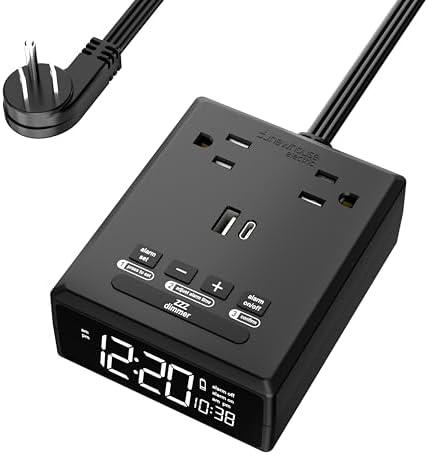 Newhouse Electric 1250-Watt Alarm Clock with USB