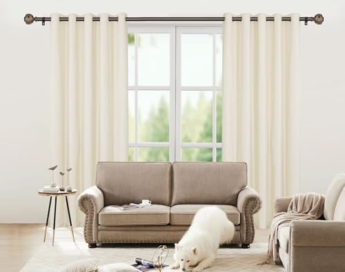 USFOOK Bronze Curtain Rods 32-58 Inches Splicing Design