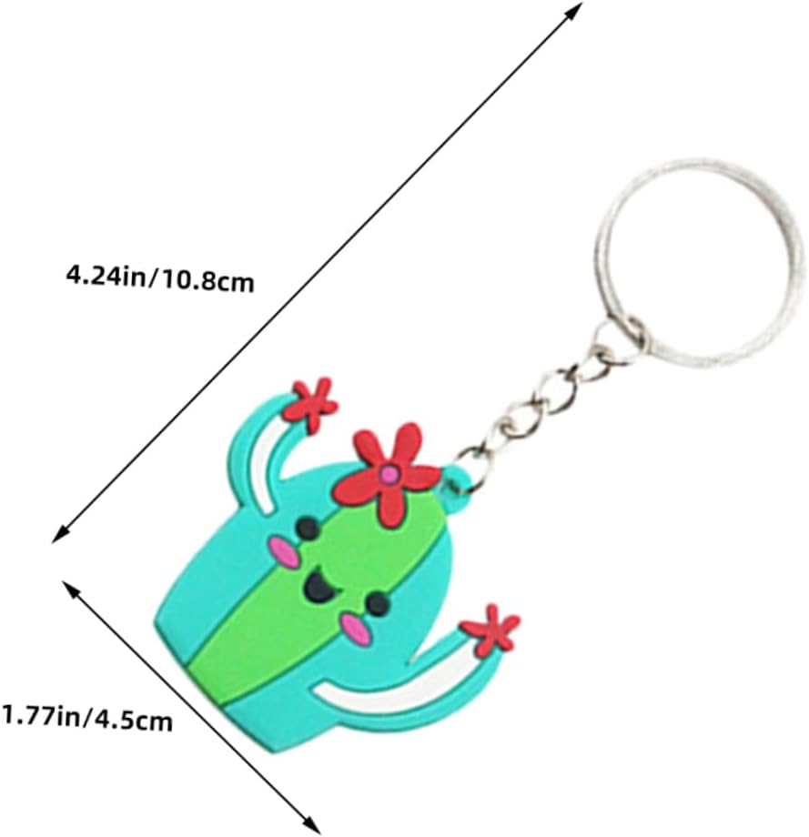 Uonlytech 10pcs Mexican Keychains Cactus Hat Guitar Maraca Party Favors