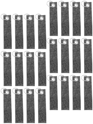 100Pcs Durable Felt Keychain Blanks for DIY Projects