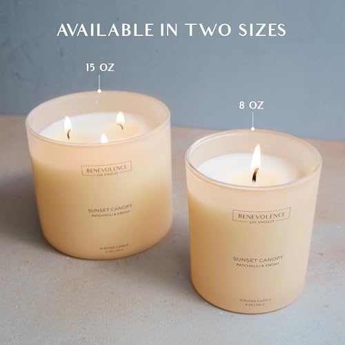 Benevolence LA Patchouli Ebony Scented Candle 8oz 45-Hour Burn