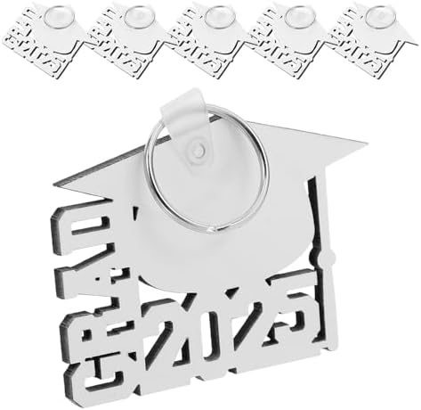LOGOFUN 6PCS 2025 Graduation Keychains