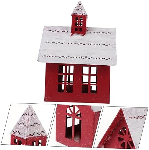 Cute Christmas Village House Candle Holder for Home Decor
