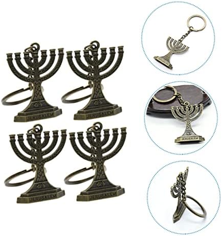 20 Pcs Hanukkah Key Ring Tote Purse Gift Ornaments Backpack Keychain