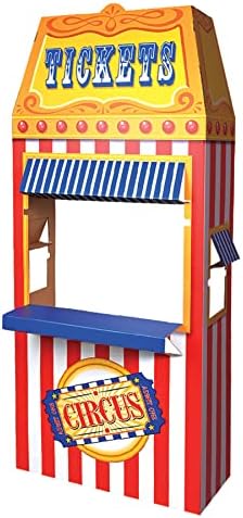 Beistle 3D Circus Ticket Booth Photo Prop for Parties
