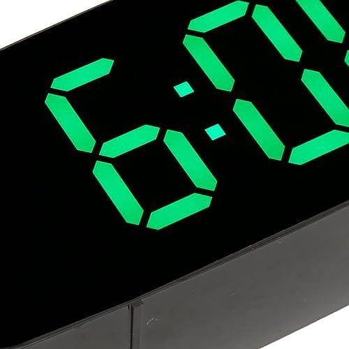Pssopp LED Alarm Clock with Mirror and Voice Activation