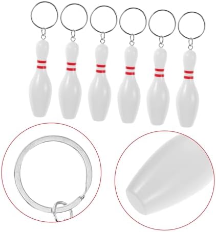 Jojofuny 27pcs Bowling Keychains Stylish Car Key Holder