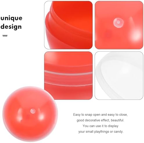 50pcs Transparent Vending Capsules 38mm Gumball Toys