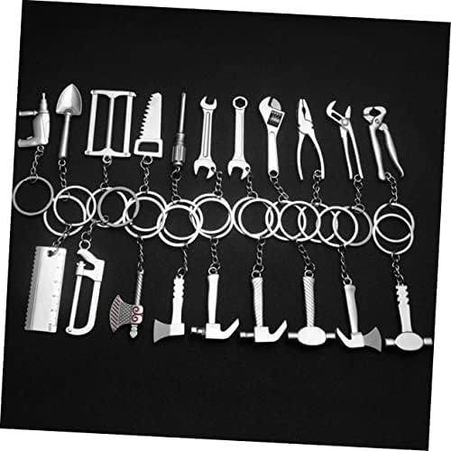 20pcs Creative Tool Keychain Pendants for Bags and Cars