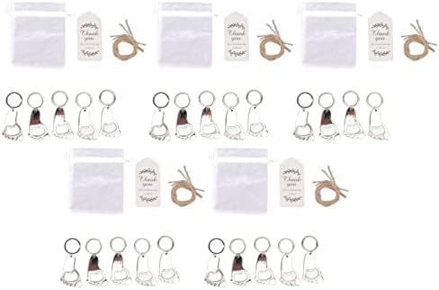 24Pcs Baby Footprint Keychain Bottle Opener