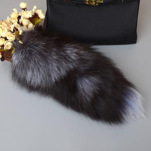 KELINFONG Fox Tail Keychain Large Fluffy