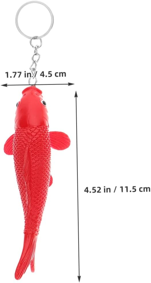 Zerodeko 8pcs Cute Fish Keychain Set