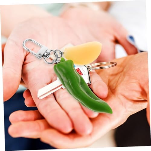 Chili Keychain Stylish Keychain for Car Keys and Bags