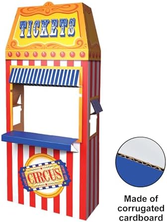 Beistle 3D Circus Ticket Booth Photo Prop for Parties