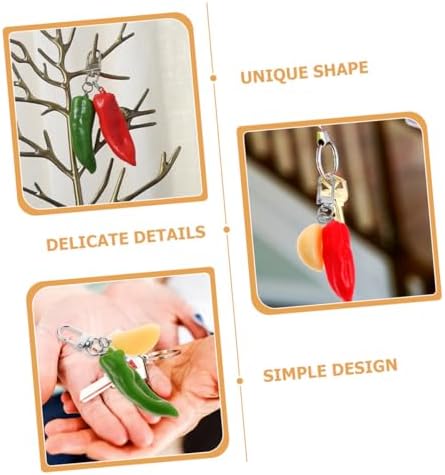 GALPADA Chili Keychain Key Ring for Car Keys