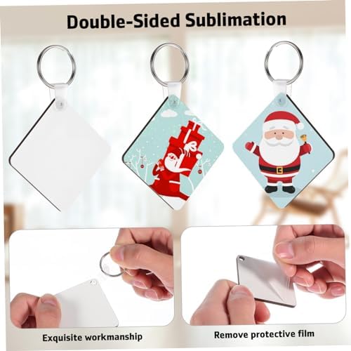 Gadpiparty 40pcs Acrylic Keychain Blanks for Sublimation and DIY Keychains