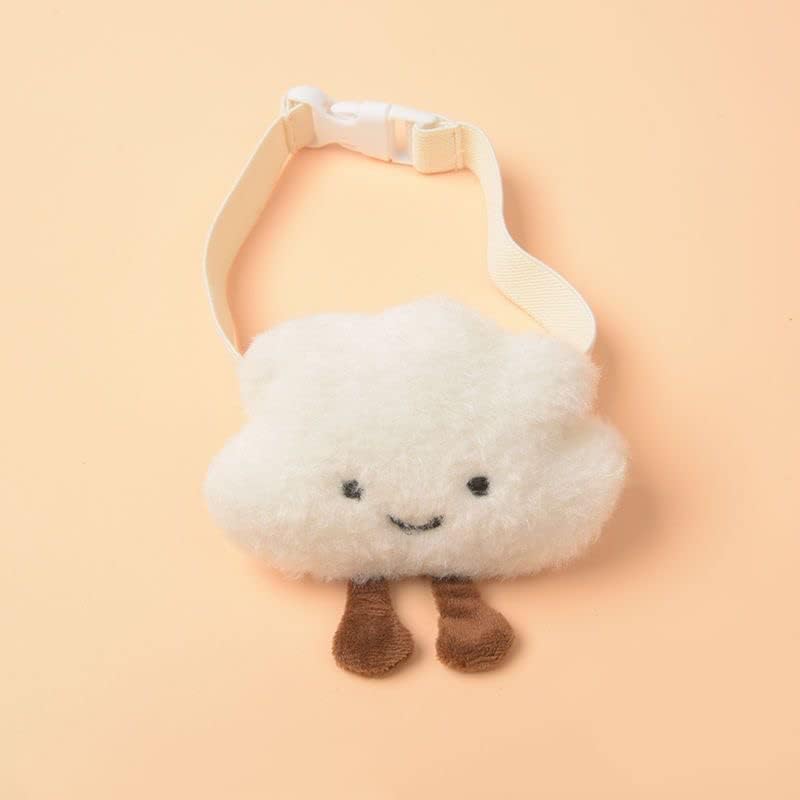 Cute Cloud Puffy Curtain Tieback 2pcs Pink