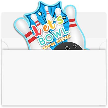 Yangmics Direct 30 Bowling Birthday Invitations with Envelopes