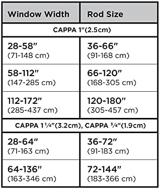 Umbra Cappa Curtain Rod - 1-Inch Adjustable Brass