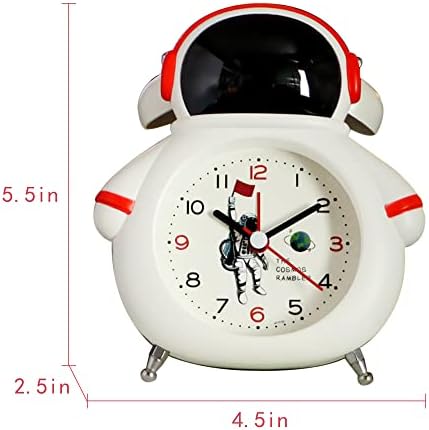 Cute Spaceman Analog Clock with Backlight and Alarm