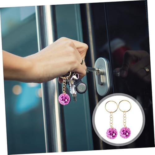 Small Disco Ball Keychain for Car Decoration