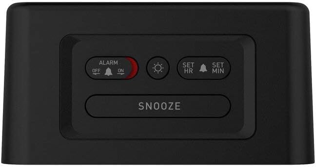 NONSTOP Station E Alarm Clock with Two USB Charging Ports