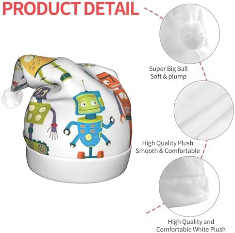 Cute Cartoon Robot Christmas Hat Unisex Beanie