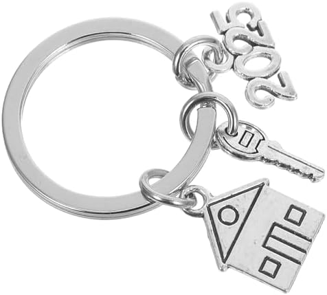 LOGOFUN 2PCS Zinc Alloy Keychain New Home Gift