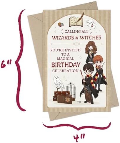 CONQUEST Harry Potter Magical Birthday Invite Envelope Set