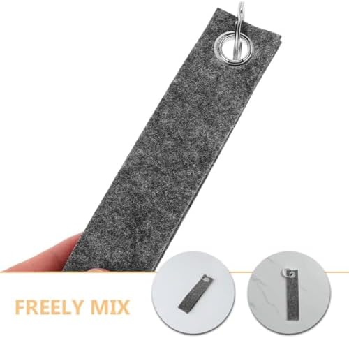 100Pcs Durable Felt Keychain Blanks for DIY Projects