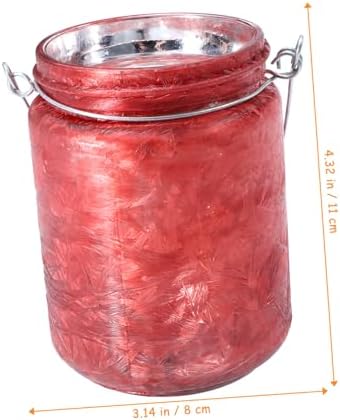 Cabilock Christmas Glass Candle Holder Elegant Votive Cup for Table Centerpieces