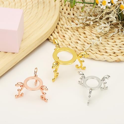 Uxcell 2PCS Metal Crystal Ball Display Stand 1