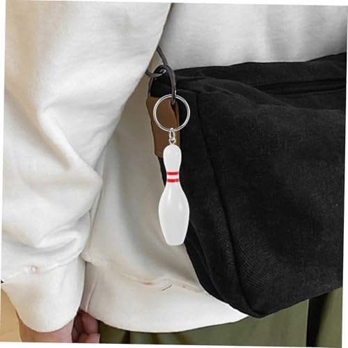 Jojofuny 27pcs Bowling Keychains Stylish Car Key Holder