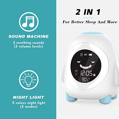Kids Alarm Clock with Night Light and Sound