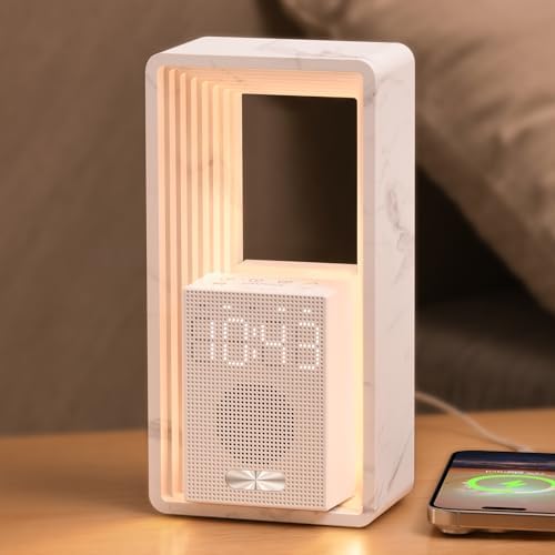 WILIT Digital Alarm Clock with Sunrise Light and White Noise