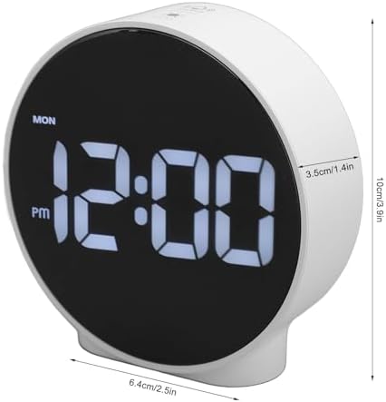 LED Digital Clock with Dual Alarm and 3 Brightness Levels